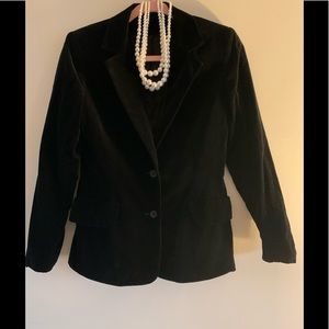 Super cute black velvet blazer!